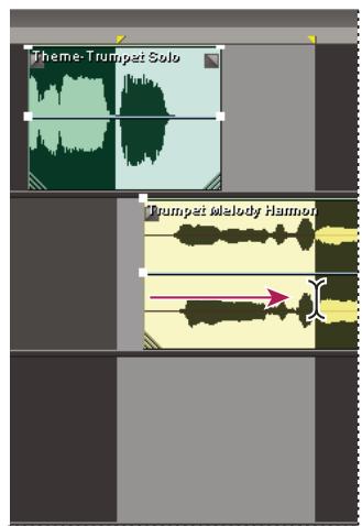 ADOBE AUDITION 3 - Création d'un clip unique à partir de plusieurs clips - 1