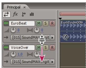 ADOBE AUDITION 3 - Zoom vertical sur une piste individuelle - 2