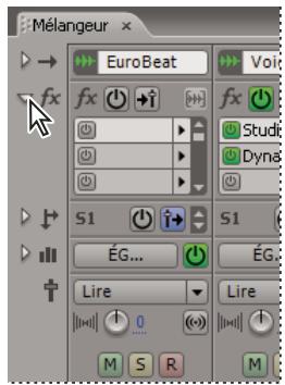 ADOBE AUDITION 3 - Affichage ou masquage de l'acheminement de pistes et de commandes d'égalisation - 2