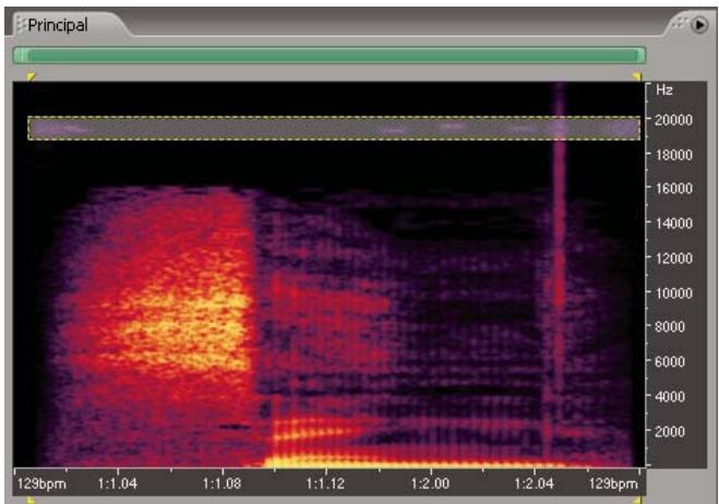 ADOBE AUDITION 3 - À propos de l'option Affichage féquence spectrale - 1
