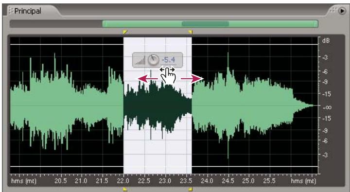 ADOBE AUDITION 3 - Augmentation ou diminution visuelle de l'amplitude - 1