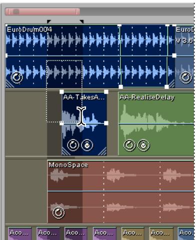 ADOBE AUDITION 3 - Sélection de plages dans la vue Multipiste - 1