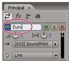 ADOBE AUDITION 3 - Attribution d'un nom à chaque piste et déplacement de pistes - 1