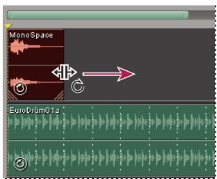 ADOBE AUDITION 3 - Étendre ou réduire un clip en boucle - 1