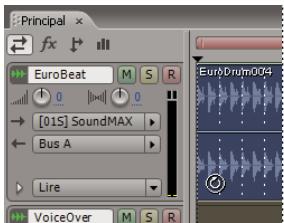 ADOBE AUDITION 3 - Zoom vertical sur une piste individuelle - 3