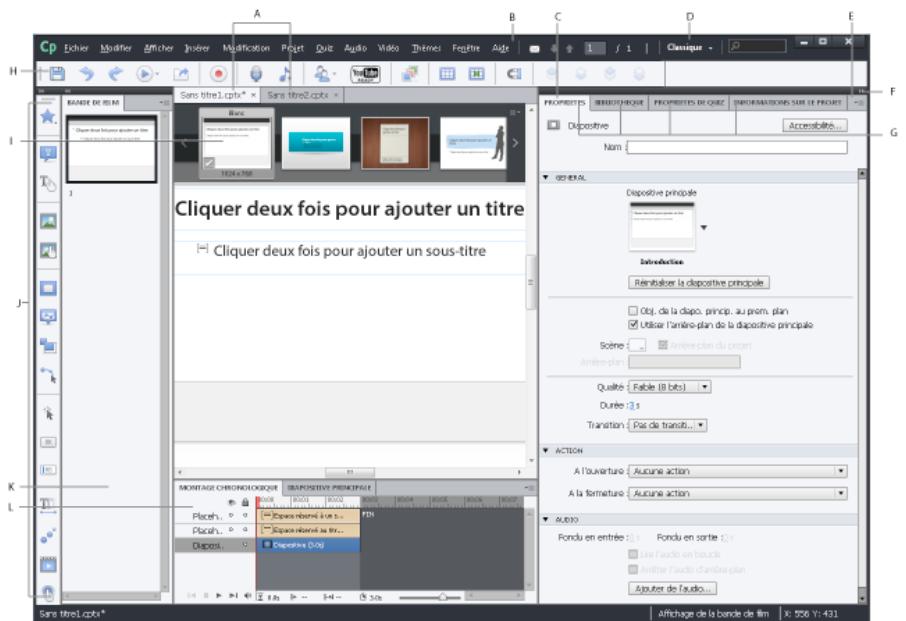 ADOBE CAPTIVATE 6 - Chapitre 2 : Espace de travail - 1