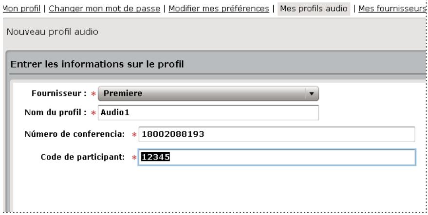 ADOBE CONNECT 8 - Creation d'un profil audio - 1