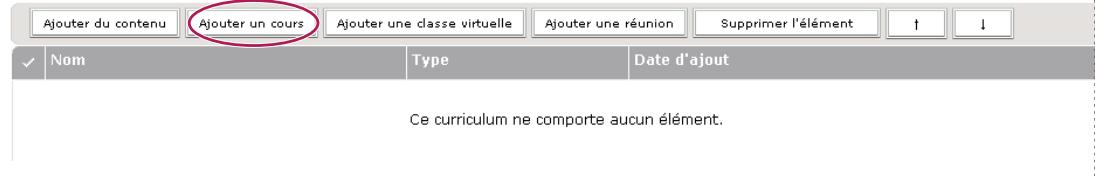 ADOBE CONNECT 8 - Ajout d'éléments au curriculum - 2