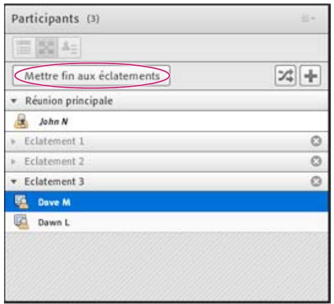 ADOBE CONNECT 8 - Fermetre d'un atelier - 1