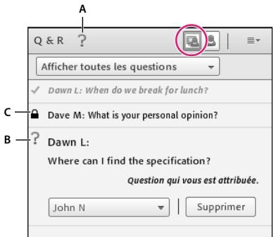 ADOBE CONNECT 8 - Affectation d'une question à unprésentateur spécifique - 2