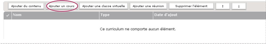ADOBE CONNECT 9 - Ajout d'éléments au curriculum - 2