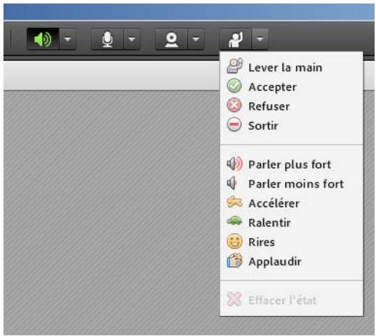 ADOBE CONNECT 9 - Modification de votre état (participant) - 1