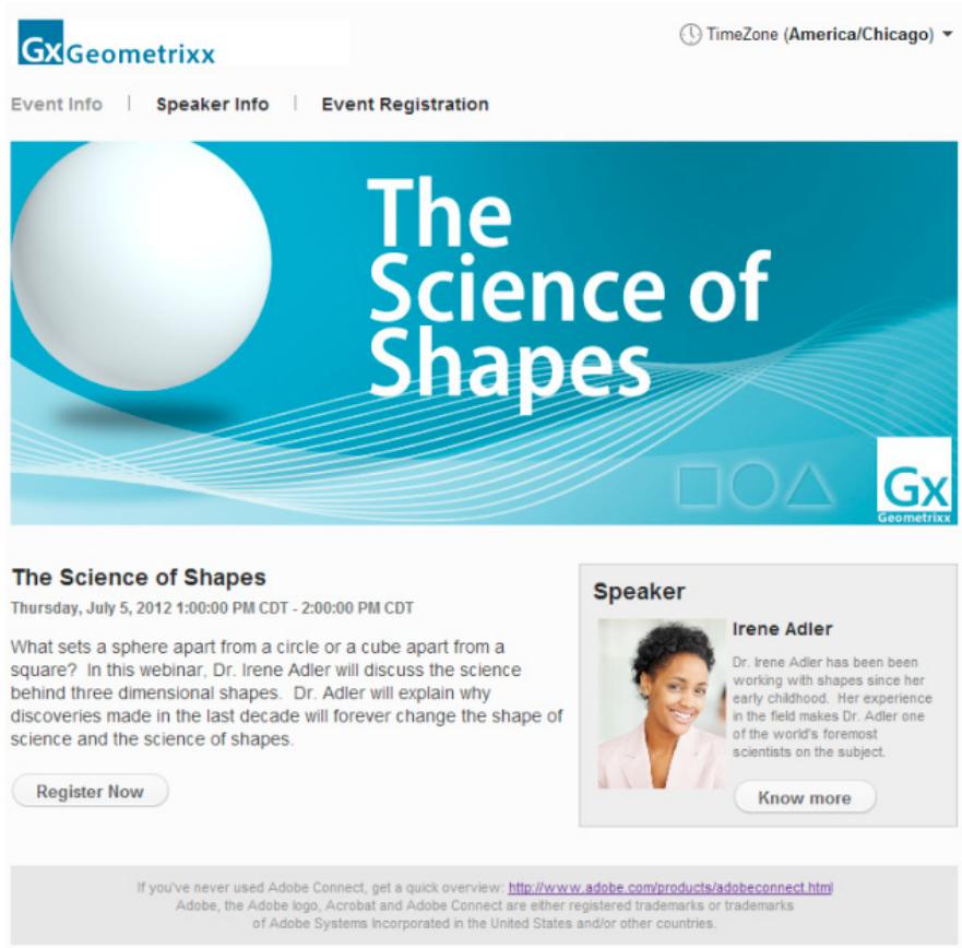ADOBE CONNECT 9 - Nouveau module d'enregistrement des événements - 1