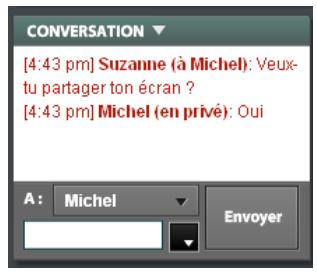 ADOBE CONNECT NOW - Envoi de messages - 1