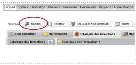 ADOBE CONNECT PRO 7 - Ouverture de l'assistant de création de réunion - 1