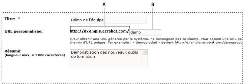 ADOBE CONNECT PRO 7 - Création d'url personnalisées - 1