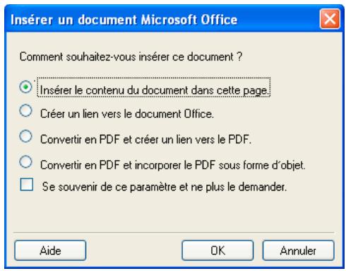 ADOBE CONTRIBUTE 6.5 - Ajout du contenu Microsoft Word, Excel ou Outlook dans une page à partir de Microsoft Office (Windows uniquement) - 2