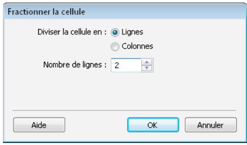 ADOBE CONTRIBUTE 6.5 - Fractionnement des cellules de tableau - 1