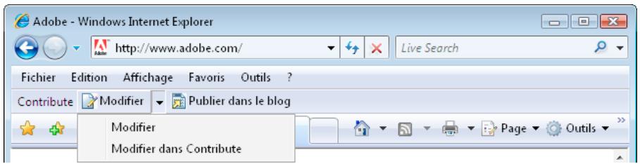 ADOBE CONTRIBUTE 6.5 - Installation des modules externes (plug-ins) du navigateur sous Windows - 1