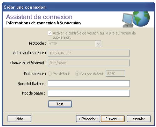 ADOBE CONTRIBUTE 6.5 - Activation de Subversion sur votre site Web - 1