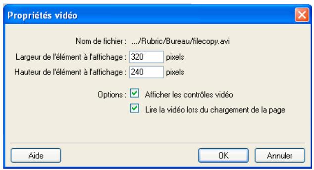 ADOBE CONTRIBUTE 6.5 - Définition des propriétés vidéo - 2