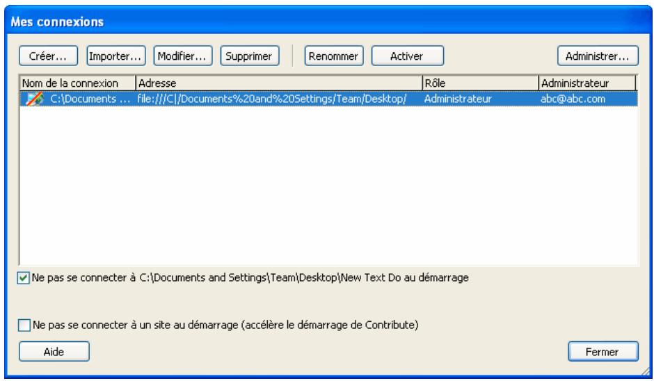 ADOBE CONTRIBUTE 6.5 - Comment devenir l'administrateur d'un site Web Contribute existant - 1