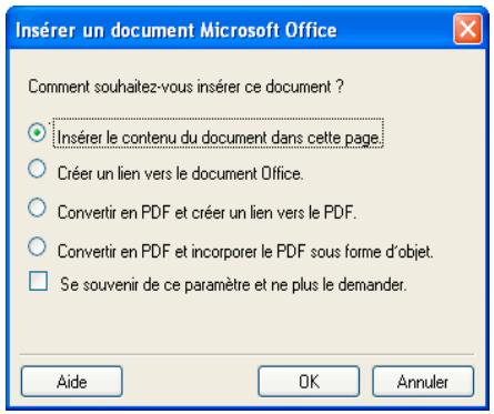 ADOBE CONTRIBUTE CS3 - Pour ajouter le contenu Word, Excel ou Outlook à une page à partir de Microsoft Office : - 2