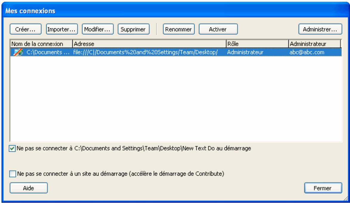 ADOBE CONTRIBUTE CS3 - Pour devenir administrateur d'un site Web Contribute : - 1