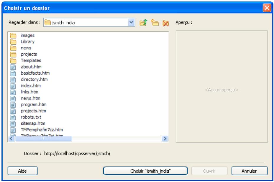 ADOBE CONTRIBUTE CS3 - Pour définiR des paramètres d'accès aux dossiers : - 1
