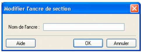 ADOBE CONTRIBUTE CS3 - Pour modifier le nom d'une ancre de section : - 1