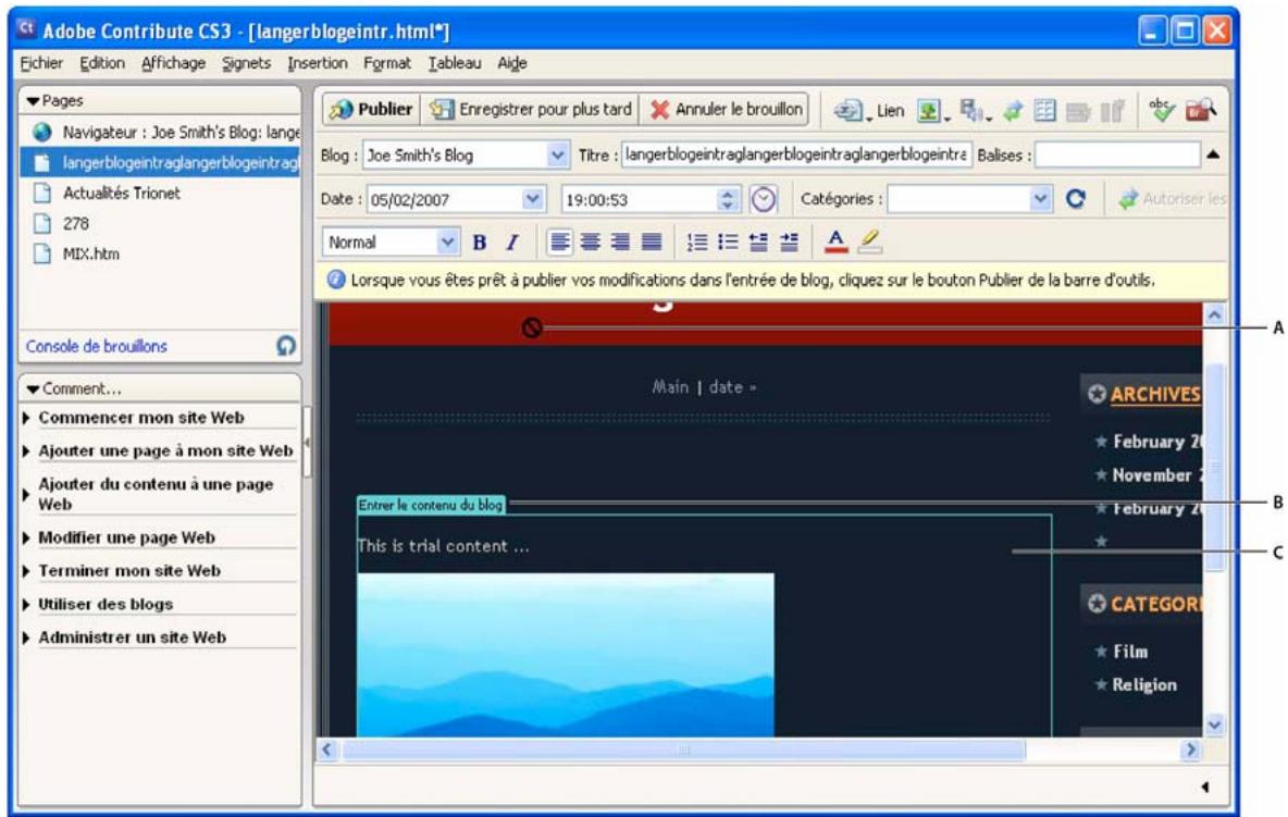 ADOBE CONTRIBUTE CS3 - A propos des modèles - 1
