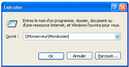 ADOBE CONTRIBUTE CS3 - Pour vérifier qu'un dossier est visible sur votre réseau local, procédez comme suit : - 1