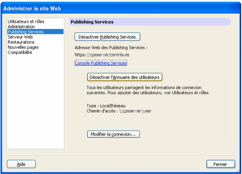 ADOBE CONTRIBUTE CS3 - Pour utiliser CPS avec votre site Web : - 2