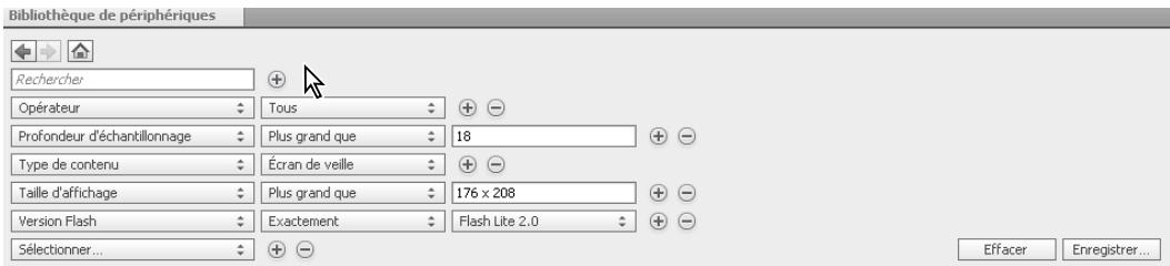 ADOBE DEVICE CENTRAL CS5 - Recherche de profils de périphérique - 1