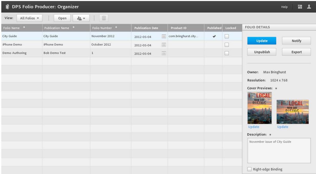 ADOBE DIGITAL PUBLISHING SUITE - Organiseur Folio Producer - 1