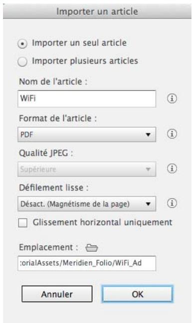 ADOBE DIGITAL PUBLISHING SUITE - Importation d'articles InDesign - 1