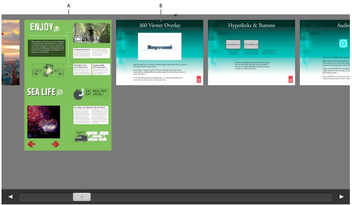 ADOBE DIGITAL PUBLISHING SUITE - Glissement horizontal des articles - 1