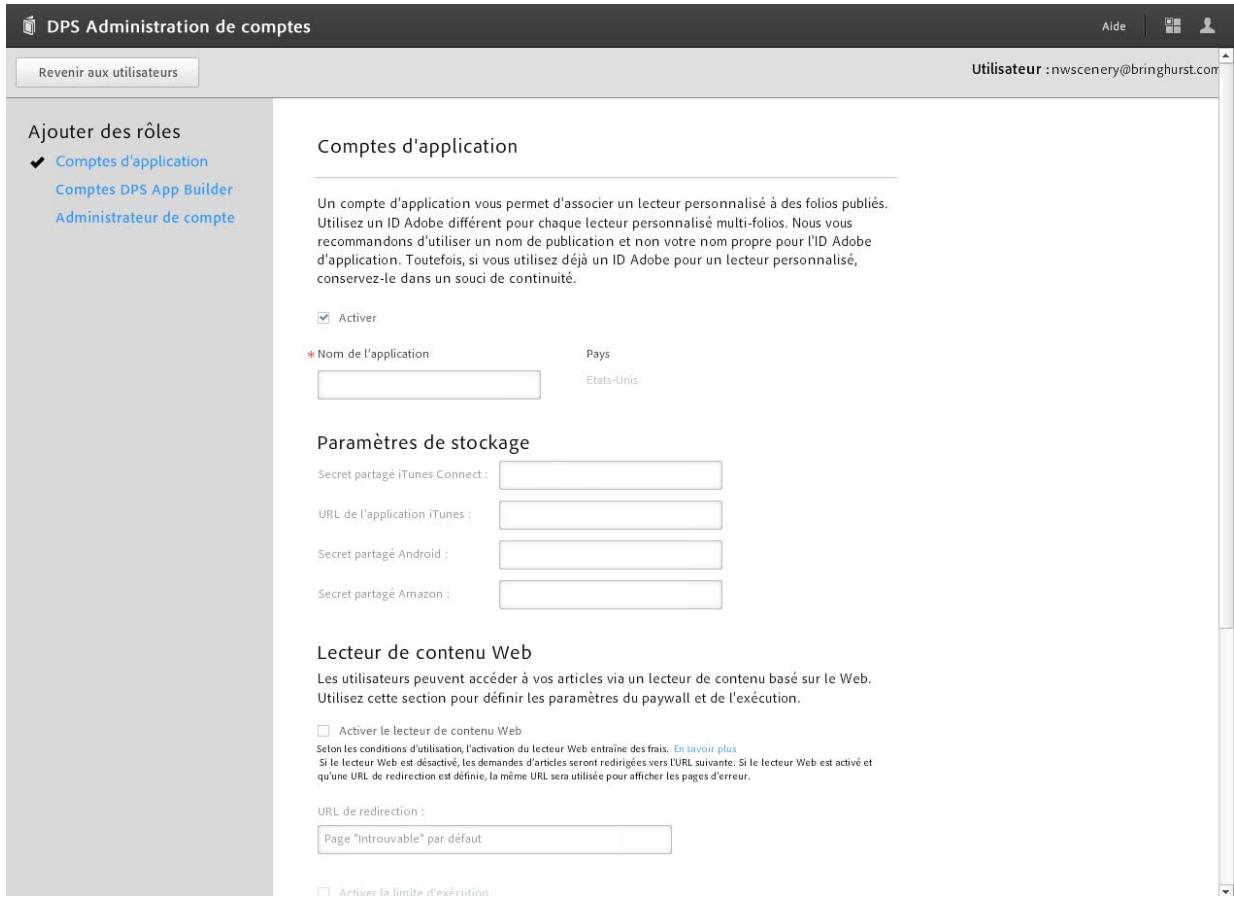 ADOBE DIGITAL PUBLISHING SUITE - Utilisation de l'outil Administration de comptes - 1