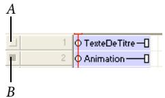 ADOBE DIRECTOR 11 - Désactiver une piste du scénario - 1
