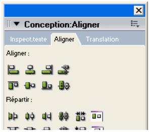 ADOBE DIRECTOR 11 - Aligner des images-objets à l'aide de la fenêtre Aligner - 1