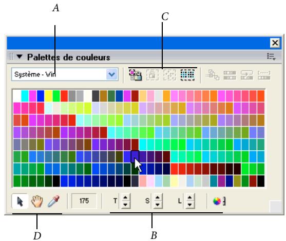 ADOBE DIRECTOR 11 - Utilisation de la fenêtre Palettes de couleurs - 1