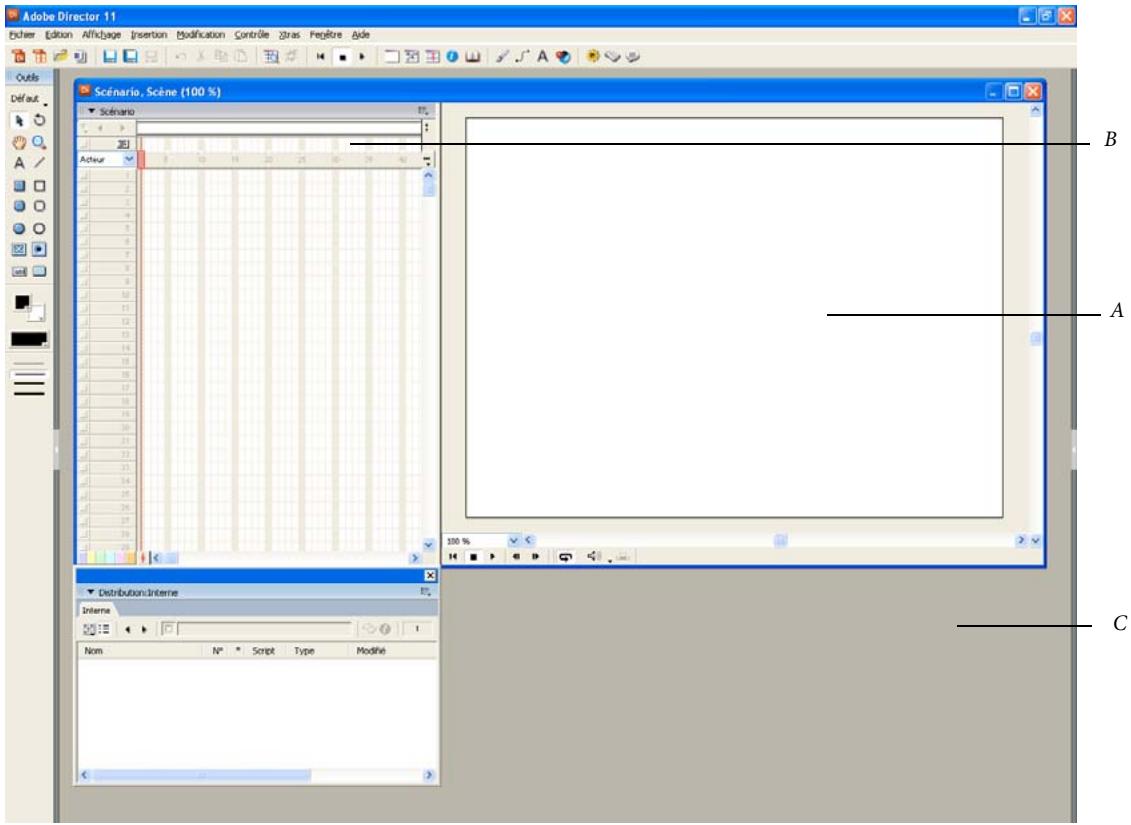 ADOBE DIRECTOR 11 - Présentation de la métaphore de Director - 1