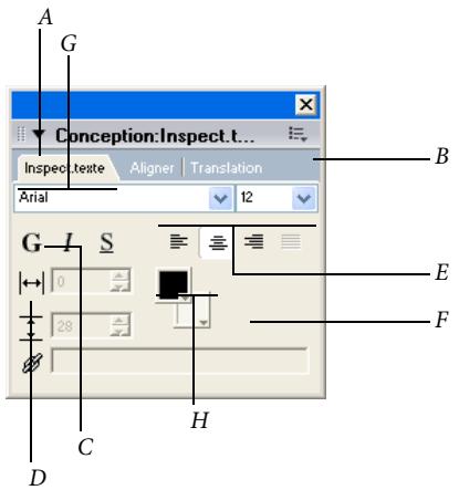 ADOBE DIRECTOR 11 - Formatage avec l'Inspecteur de texte - 1