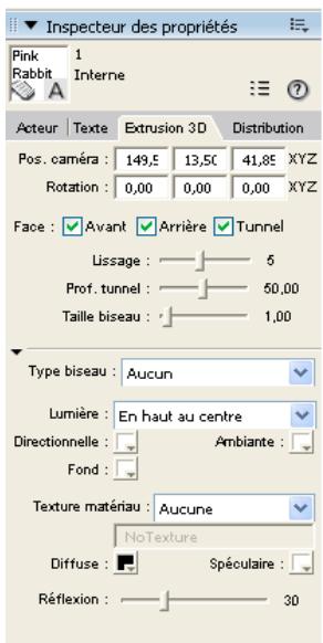 ADOBE DIRECTOR 11 - Modification du texte 3D - 1
