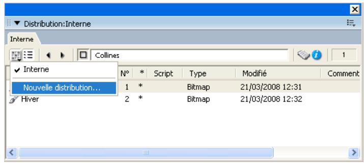 ADOBE DIRECTOR 11 - Utilisation de groupes de volets de distribution - 1