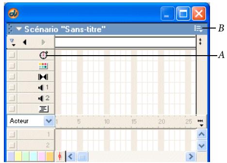 ADOBE DIRECTOR 11 - Définition des propriétés de cadence - 1
