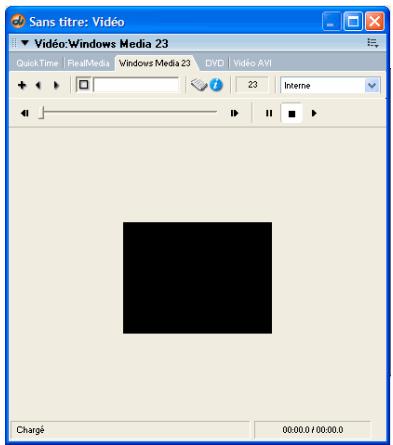 ADOBE DIRECTOR 11 - Utilisation de la fenêtre vidéo Windows Media - 1