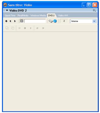 ADOBE DIRECTOR 11 - Utilisation de la fenêtre Vidéo DVD - 1