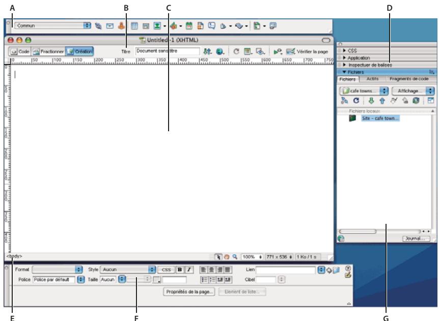 ADOBE DREAMWEAVER CS3 - Espace de travail - 2
