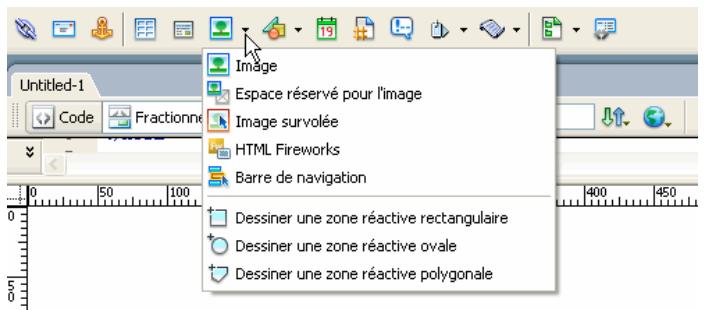 ADOBE DREAMWEAVER CS3 - Affichage du menu contextuel d'un bouton - 1